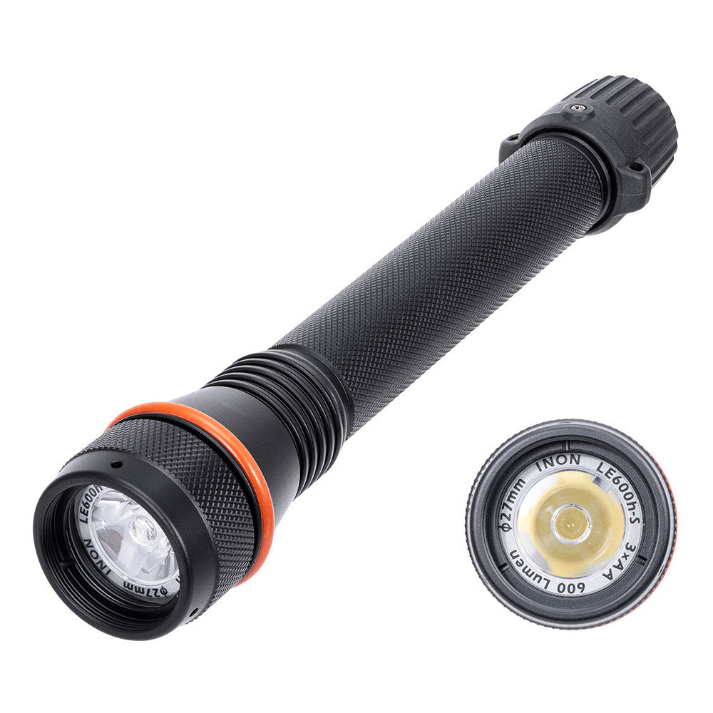 INON LE600h-S LED Flashlight (600 Lumens, 30° Beam)