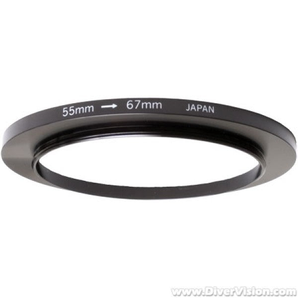 UN Step-Up Ring M55 to M67 – DiverVision Underwater Photo Equipment