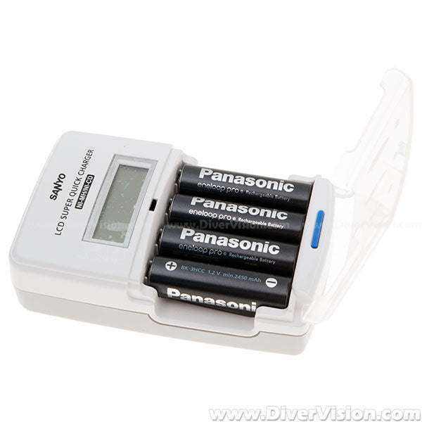 Sanyo LCD Super Quick Charger for AAA/AA Ni-MH Batteries